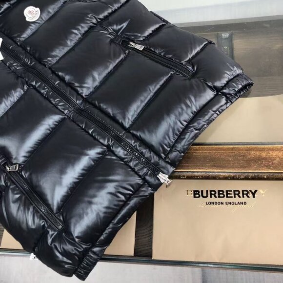 Moncler Black Hooded Down Vest, Size M - Picture 7 of 7